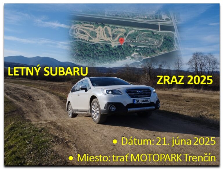 Letný SUBARU Zraz 2025 Trenčín